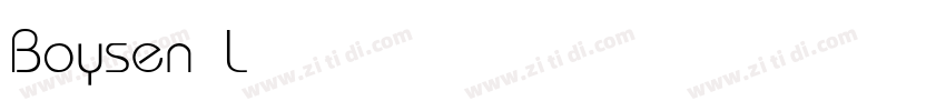 Boysen Light字体转换